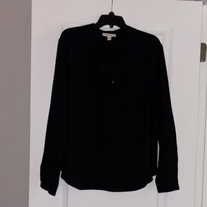Nine West Classic Black Long Sleeve Blouse